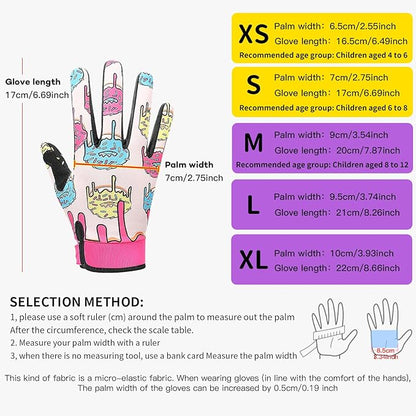Full-Finger Cycling Gloves for Men and Women – Adjustable Cycling Gloves for Outdoor Activities, Mountain Biking, with Cushioning & Protection, Comfortable and Breathable