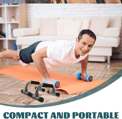 IMIKEYA H-shape Push up Bars Parallettes Bars Non-slip Ergonomic Grip Fitness Equipment Home Gym Accessories for Chest and Hand Workout Training