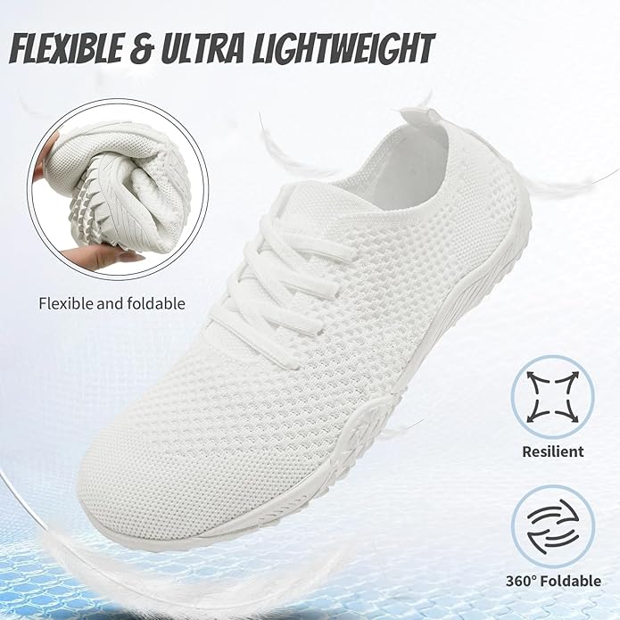 WCIDFY Barefoot Shoes Women Zero Drop Gym Walking Shoes Non Slip Minimalist Tennis Lightweight Breathable Yoga Sneakers