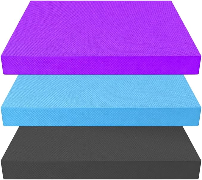 Balance Pad, Thick Stability Mat, 50x40x6cm, Large Balance Pad For Physical Thëräpy, Foam Bälance Board, Anti-Slip Foam Material, For Yoga Home Gym Physical Training