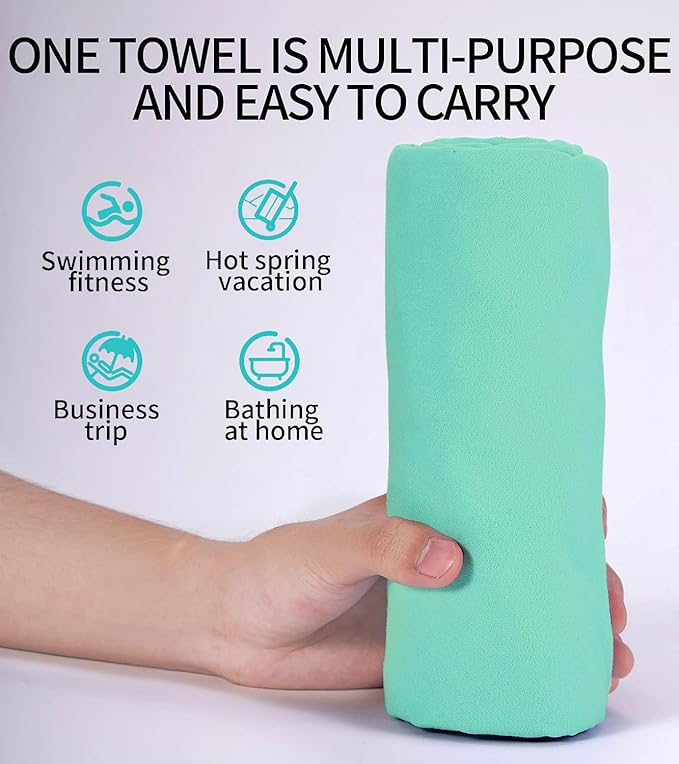 Microfiber Towel for Body,Microfiber Beach Towel,BackpackingTowel,Camping Towels Lightweight,Soft Compact Lightweight Quick Dry Fitness Hiking Yoga Camping TravelTowel