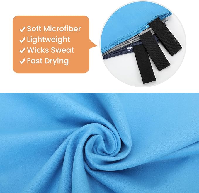 3 Pack Gym Towel Men Women Quick Dry Microfiber Workout Gear for Body Sweat Sports Exercise Fitness Tennis Running Cycling Hiking Weight Lifting Yoga Towels(3 Pack)