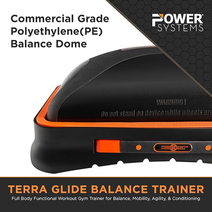 Terra Glide Balance Trainer | Inflatable Fitness Platform with Retractable Wheels & Pop-Out Handles | Core Strength, Balance Training, HIIT Workouts, Stability, Mobility, Agility & Full Body Home Gym Fitness Equipment