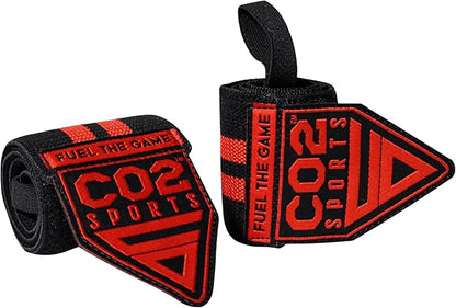 Wrist Straps for Weightlifting – 18” Heavy Duty Polyester Elastic Lifting Straps with Wrist Support, Gym Straps for Deadlifts, Pull Ups, Strength Training, Weight Lifting Accessories for Men & Women