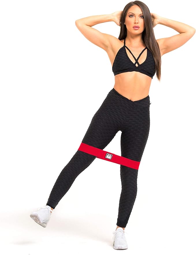 The X Bands Exercise Resistance Bands - Non-Slip Extra Thick Fabric Hip Loop Booty Bands - 20, 30, 40, 50 lb - Fitness Workout for Legs, Butt Training, Stretching, Yoga