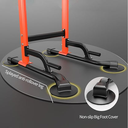 K KINGKANG Power Tower Pull Up Dip Bar For Home Gym Multi-Functional adjustable Strength Training Fitness Workout Station Chin-Ups Push-Ups Pull-Ups Dip-Ups 330LBS T055CDC