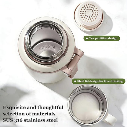 Insulated Water Bottle Tumbler Large Capacity Stainless Steel Insulated Water Bottle for Gym Classroom Office Hot and Cold Drink Container