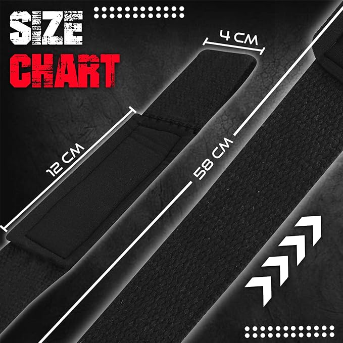 SAWANS Lifting Straps Weight Lifting Wrist Support Fitness Padded Gym Heavy Duty Anti Slip Hand Bar Grips Neoprene Bodybuilding Dumbbell Power Deadlift Barbells Workout Strength