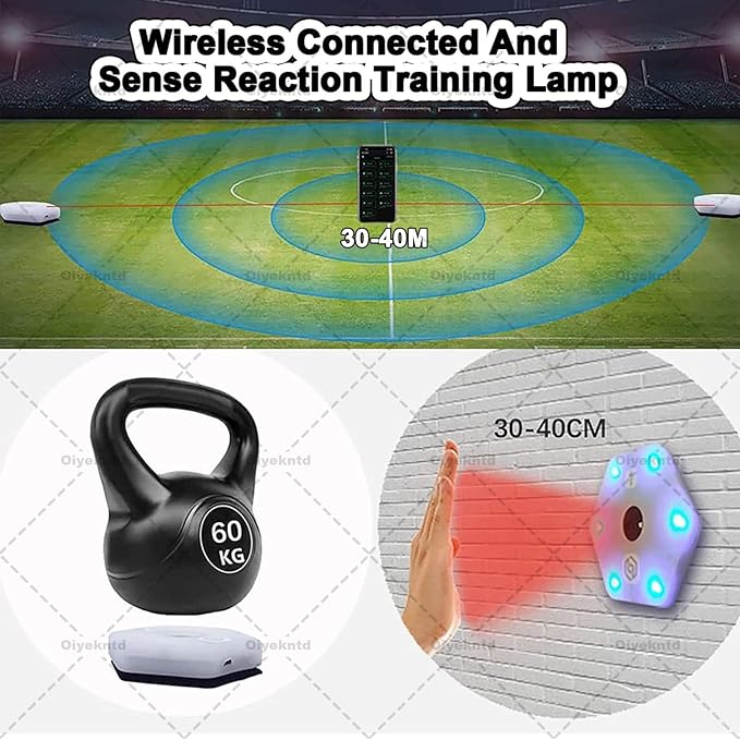 Reaction Training Lights with App for Speed and Agility Exercises, Fun for All Ages
