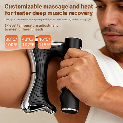 OTBK Electric Muscle Scraper — Portable Recovery Tool with 3 Modes: Vibration, Heating, and Gentle Pulse Technology (OTBK-Electric Fascia Cutter)
