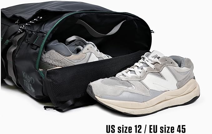 Utility Duffle Bag 40L, Convertible Backpack for Travel, Gym & Commute, Water Repellent