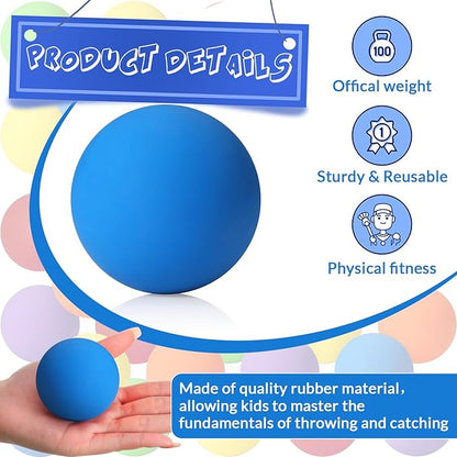 Sosation 36 Pcs Lacrosse Balls Bulk 2.5 Inch Soft Rubber Massage Balls Lacrosse Balls for Practice Training Stress Relief Balls Myofascial Release Tools Muscle Knot Remover Balls