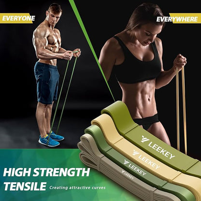 LEEKEY Resistance Bands, Exercise Bands,Pull Up Assist Bands - Bands for Working Out,Band for Men and Women Fitness Training, Physical Therapy,Home Workouts