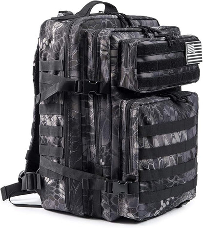 QT&QY 45L Military Tactical Backpacks Molle Army Assault Pack 3 Day Bug Out Bag Hiking Treeking Rucksack…