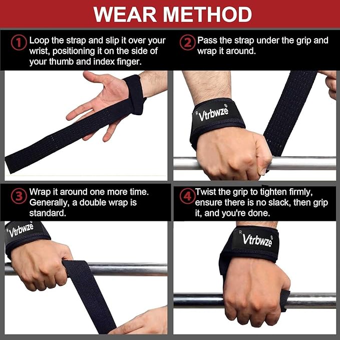 Gym Lifting Straps for Weightlifting & Deadlift - Non-Slip Silicone Grip, Padded Wrist Support for Bodybuilding, Workout & Strength Training, Unisex Design for Men & Women