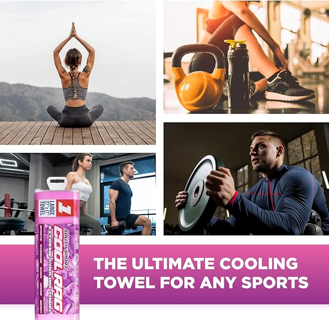Cool RAG Extreme Cooling Towel for Heat Relief - PVA Cooling Towel for Workout, Gym, Running and for Other Outdoor Sports - Cooling Rag for Neck - Cool Towel for Quick Cooling