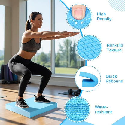 16 Pcs Home Pilates Kit for Women Resistance Band, Stretching Band, Non Slip Socks, Yoga Fascia Balls, Stretch Belt in Sections, Balanced Cushions, Hip Belt and Drawstring Bag