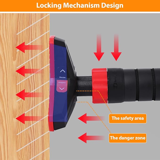 27-42in Pull Up Bar for Doorway with Level Meter, 440 LBS Heavy Duty Home Exercise Door Frame Pull up Bar, Adjustable Strength Training Bar, No Screw Installation Needed
