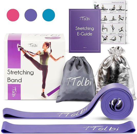 Premium Stretch Bands for Dancers – Improve Stretching & Flexibility with Ballet Stretching Band, Perfect Dance Equipment for Splits & Strength – Ideal Gifts for Dancers & Ballet Training