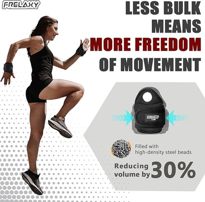 Frelaxy Wrist Weights with Thumb Loops Lock for Men Women 1lb*2 2lbs*2 3lbs*2 Ankle Weights Weighted Gloves for Running Strength Training Yoga Walking Exercises