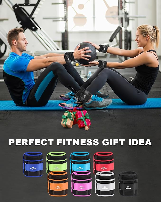 Adjustable Ankle Weights 1-3/4/5/6/8/10/12/15/20 LBS Pair with Removable Weight for Jogging, Gymnastics, Aerobics, Physical Therapy