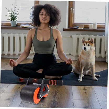 Ab Wheel Roller for Core Workout Home Gym Fitness Equipment Silent and Comfortable Exercise Roller Wheel Suitable for Beginners and Advanced Users Environment-friendly Material