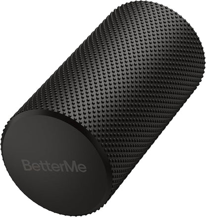 BetterMe Foam Roller for Muscle Recovery – High Density Exercise Roller for Back &Legs – Deep Tissue Massage Roller for Tension, Relief & Stretching (Black)