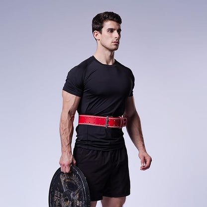 UPPPER Weight Lifting Belt - Double Prong 4” to 2.5” Tapered Premium Lifting Belt for Men and Women - Ultimate Back Support For Weightlifting and Powerlifting | Premium Fitness Gear