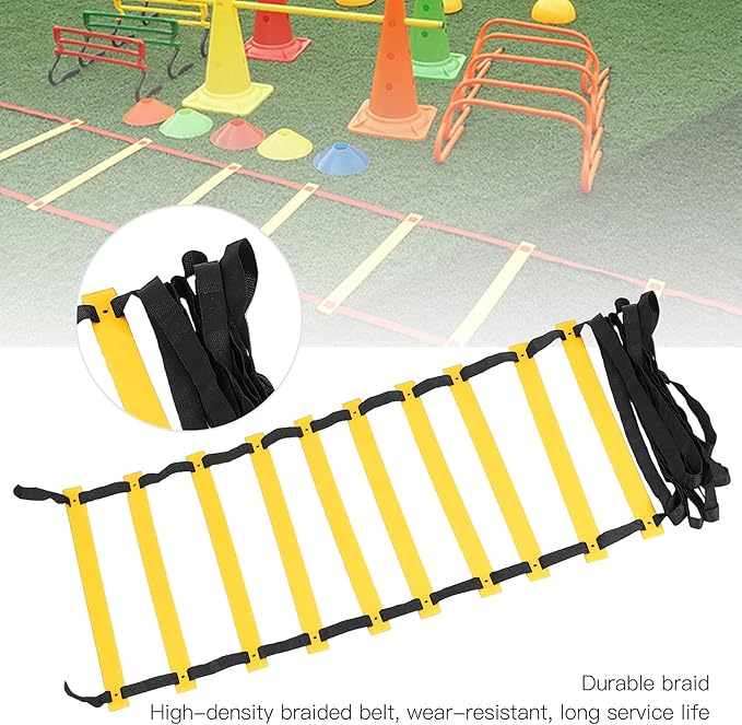 EVTSCAN Agility Ladder Polypropylene Training Agility Speed Ladder Stairs Footwork for Soccer Fitness Accessory