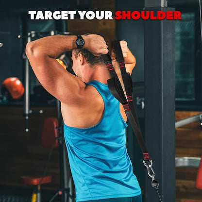 Fitness LAT and Lift Pulley System, Upgraded Weight Cable Pulley LAT Pull Down Machine Attachments Home Gym Training Equipment for Biceps Curl Triceps Forearm