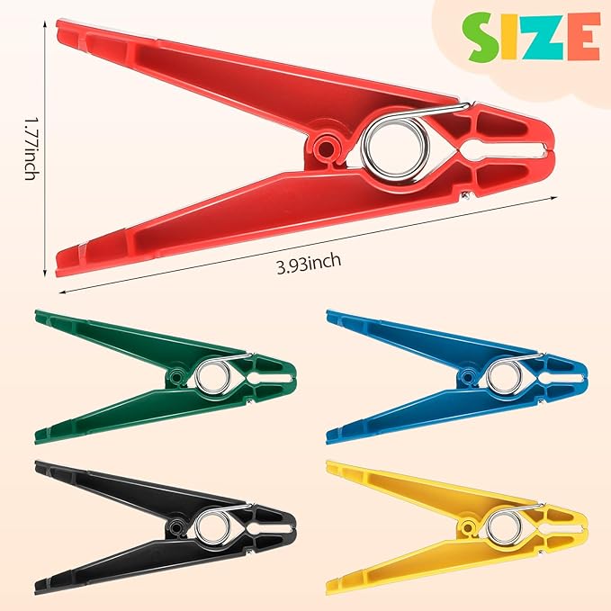 LEIFIDE Graded Pinch Pin Exerciser Finger Thumb Exerciser Finger Strengthener Pinch Clips for Conditioning Grip Strength Trainer, Assorted Colors
