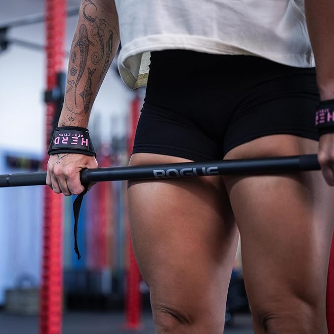 Lifting Wrist Straps – 23" Length x 1.5" Width – Padded Neoprene Cotton Straps for Weightlifting, Powerlifting, Functional Training, Strength Training & Deadlifts – Heavy Duty Grip Support