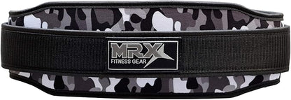 MRX Weight Lifting Belt with Double Back Support Gym Training 5" Wide Belts 11 Colors
