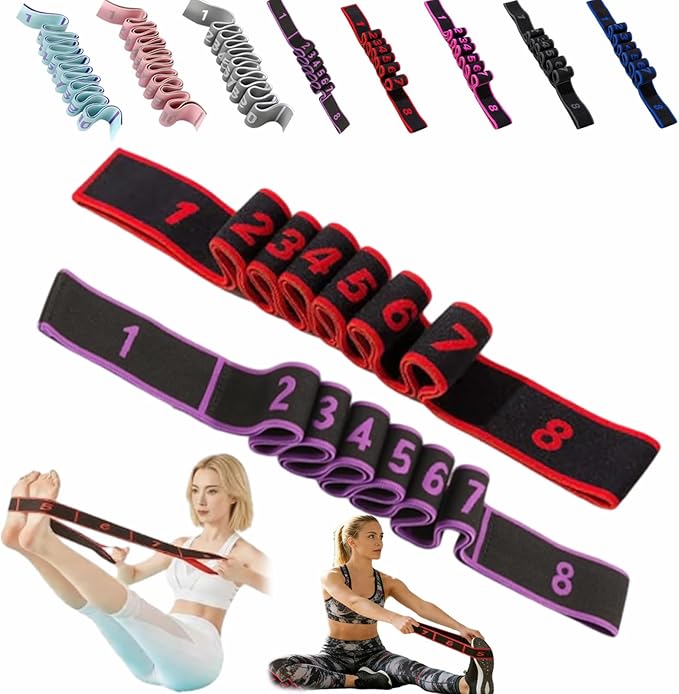 Fitness Resistance Bands with Handles, Fitness Resistance Band for Stretching and Yoga, Fashion Puller Exercise, Adjustable Bands for Full Body Stretching Shaping