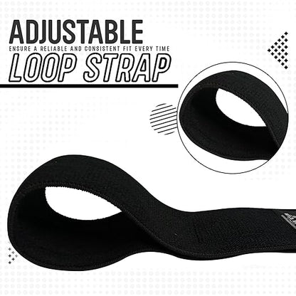 Elbow Wraps for Weightlifting (Pair), Stretchable & Breathable 41" Elbow Compression Strap, Weightlifting Straps for Bench Press, Supports Powerlifting, Pressing, Elbow Straps for Gym Accessories for Men (Black)