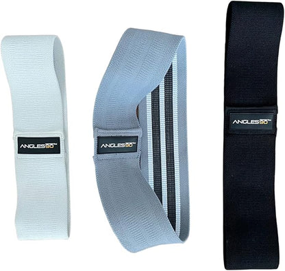 A90 Fabric Resistance Bands Set - Non-Slip for Glutes, Hips & Thighs - for Kickbacks, Squats & Hip Rotation, Exercise & Stretch - Resistance Band