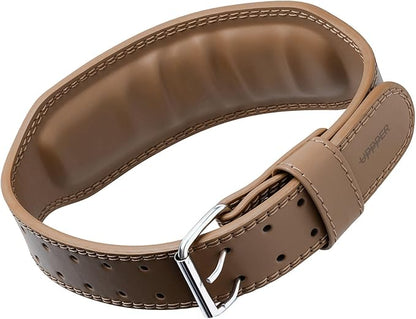 UPPPER Weight Lifting Belt - Double Prong 4” to 2.5” Tapered Premium Lifting Belt for Men and Women - Ultimate Back Support For Weightlifting and Powerlifting | Premium Fitness Gear