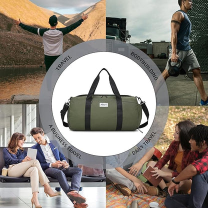 BE SMART Waterproof Mens Gym Bag with Shoe Compartment, Duffle Bag with Wet Pocket for Men, Lightweight Large Sport Carry On Duffel Bag With Tpu Pocket for Travel, Sports, Fitness & Workout(Navyblue)