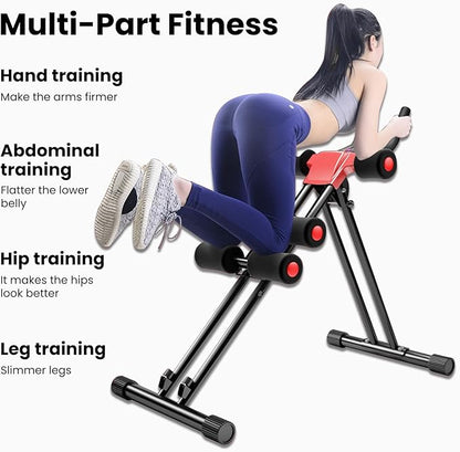 Abdominal Roller, Ab Workout Equipment for Abdominal & Core Strength Training, Exercise Wheels for Home Gym, Fitness Equipment for Core Workout Ab Abdominal Exercise Roller for Women Men