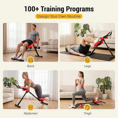 NEWBULIG Ab Machine, Abs Workout Equipment for Home Gym, Adjustable Ab Trainer Machine for Stomach Workout, Foldable Abdominal Trainer