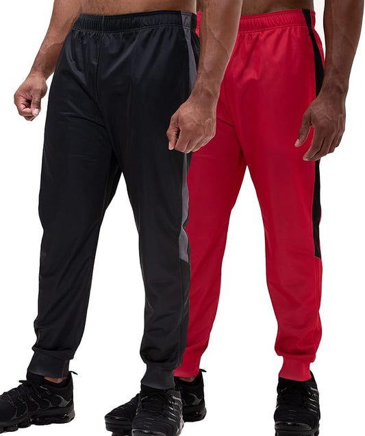 DEVOPS 1 or 2 Pack Men's Active Performance Workout Athletic Training Sweatpants Gymwear