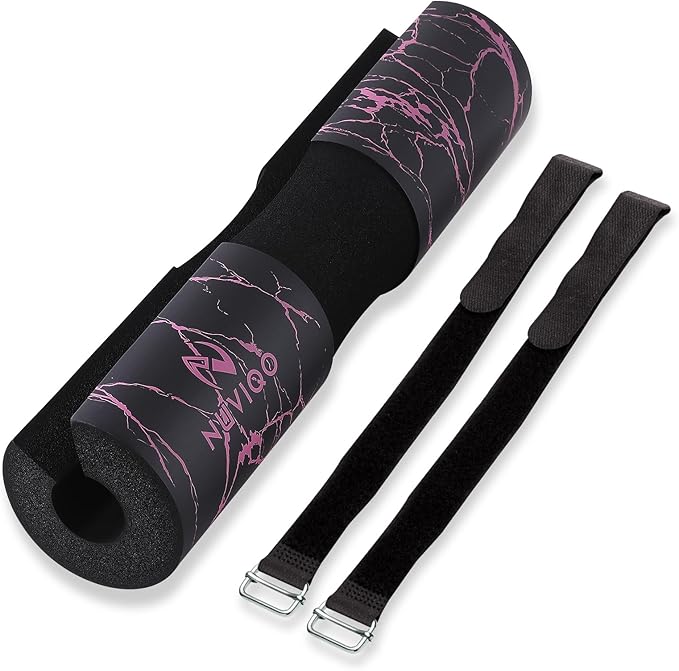 Barbell Pad Squat Pad for Lunges and Squats - Hip Thrust Pad for Standard and Olympic Bars - Provides Cushion to Neck and Shoulders While Training
