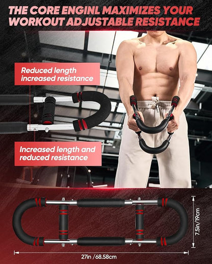 2026 New Saker PowerTwist Arm Trainer, Adjustable Forearm Strengthener, Arm Exercise and Chest Workout Equipment for Home Gym, for Men, Ideas for Fitness Enthusiasts