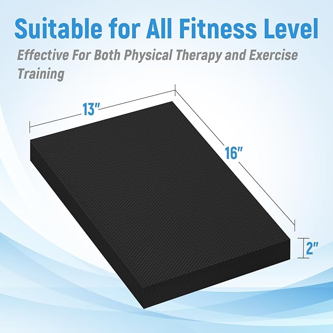 High-Density Balance Pad for Exercise,Non-Slip Foam Mat for Pilates, Fitness,Yoga, Core Training Physical Therapy, Knee Pad for Floor
