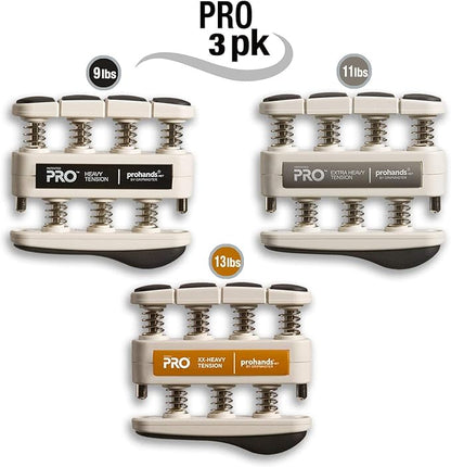 Prohands PRO Hand Exerciser, Finger Exerciser (Hand Grip Strengthener), Spring-Loaded, Finger-Piston System, Isolate and Exercise Each Finger