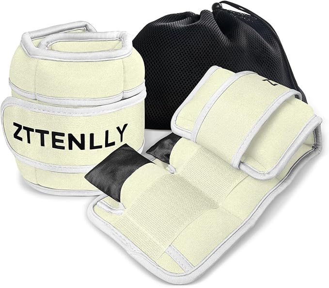 Adjustable Ankle Weights for Women Men and Kids | 1 Pair 5 10 15 18 20 Lbs Leg Wrist Ankle Weight Straps for Yoga, Walking, Running, Aerobics, Gym, Dance, Pilates, Cardio