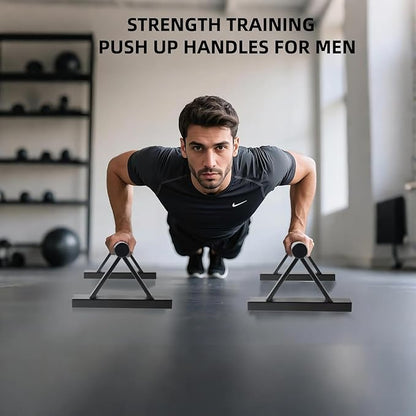 Wooden Calisthenics Parallettes Bars, Push up Handles Floor, Strength Training Pushup Stands, Parallel Handstand Bars for Home Workout Fitness