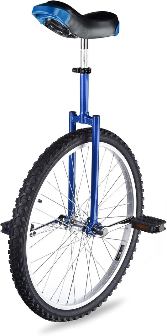 AW 16/18/20/24 Inch Wheel Outdoor Unicycle Adjustable Seat Exercise Bicycle Fit Adults Kids Outdoor Sports Fitness Exercise, for Choice