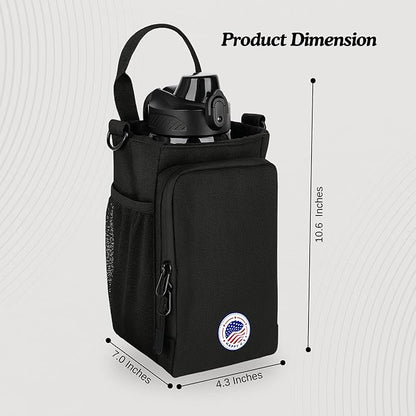 Magnetic Gym Bag and Bottle Bag, Magnatic Sport Bag For Men and Women Sling Gym Baag Travel Work with Water Bottle Holder, Phone Pockets Magnetic Attachment, Water Bottl Carrier Holder