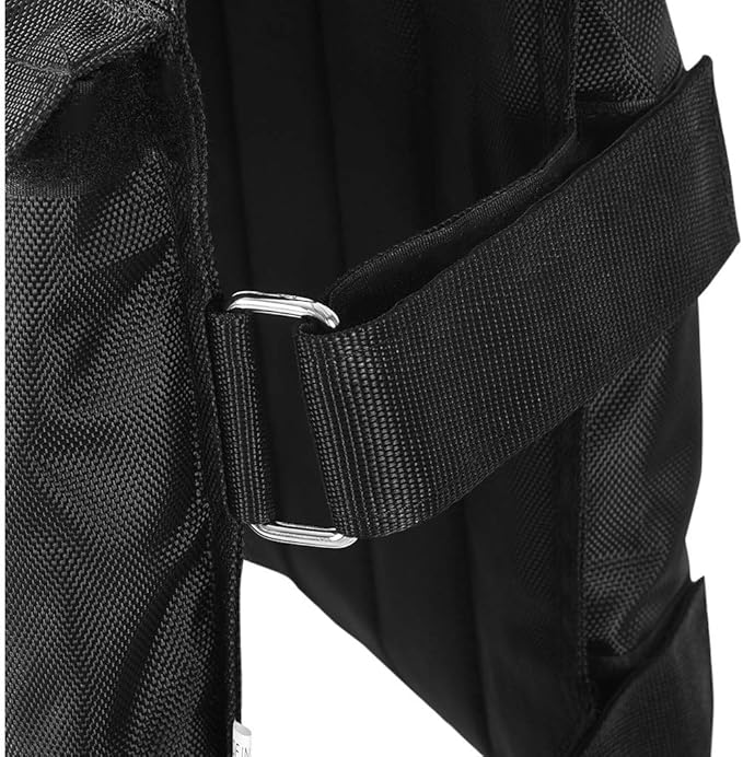 Weighted Vest Men Workout - Adjustable Weight Vests with Shoulder Pad, Weighted Vest Woman for Running Walking Strength Jogging Cardio (Black Vest Without Weight)